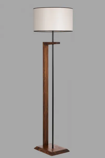 Opviq Stojacia lampa Menekşe Ceviz 163 cm krémová
