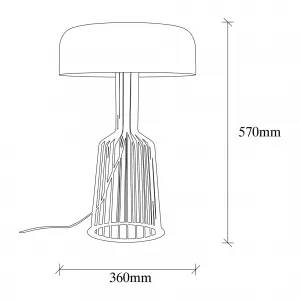 Opviq Stolová lampa Fellini čierna