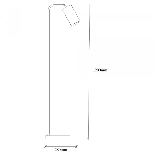 Opviq Stojacia lampa Emek 120 cm čierno-zlatá
