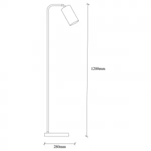 Opviq Stojacia lampa Emek 120 cm čierno-zlatá