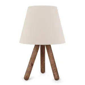 Opviq Stolná lampa Bechos 33 cm biela/hnedá