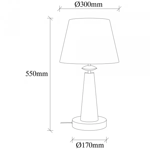 Opviq Stolová lampa Pardo biela