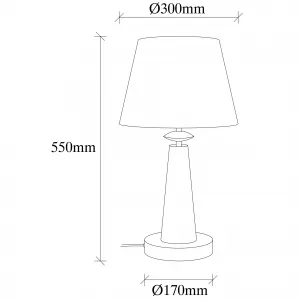Opviq Stolová lampa Pardo biela
