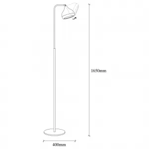 Opviq Stojacia lampa Yıldo 165 cm čierno-medená