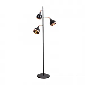 Opviq Stojacia lampa Yıldo 163 cm čierna-medená
