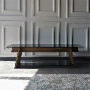 Kalune Design TV stolek TV201 158 cm ořech/černý