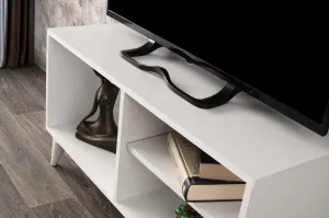 Kalune Design TV stolek ZISINO 100 cm bílý
