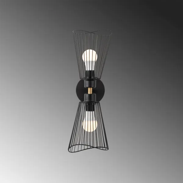 Opviq Nástenná lampa Zeyno čierna