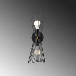 Opviq Nástenná lampa Zeyno čierna