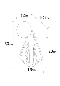 Opviq Nástenná lampa Oylat I čierna