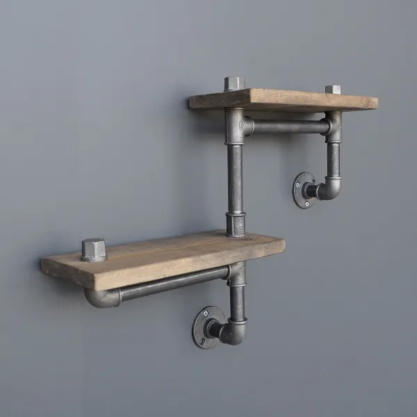 Kalune Design Nástenná polica BoruRaf XLI hnedá/čierna