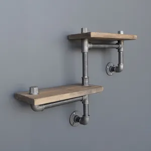 Kalune Design Nástenná polica BoruRaf XLI hnedá/čierna