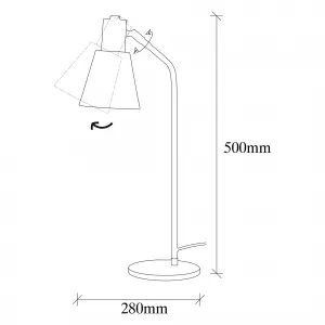 ASIR Stolová lampa SIVANI zlatá