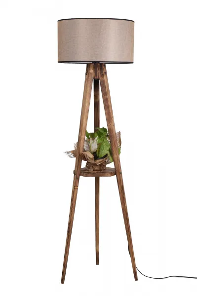 ASIR Stojacia lampa KOYU hnedá
