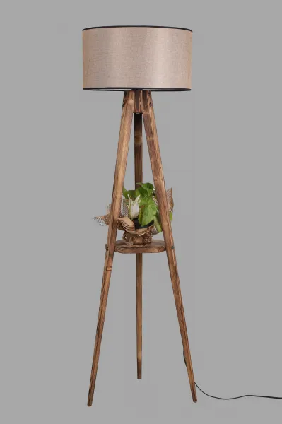 ASIR Stojacia lampa KOYU hnedá
