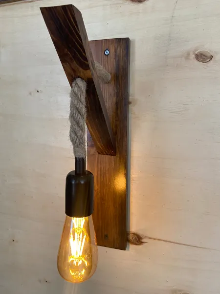Opviq Nástenná lampa Aplik II hnedá