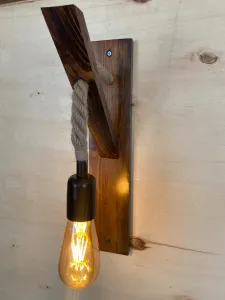Opviq Nástenná lampa Aplik II hnedá