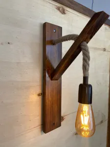 Opviq Nástenná lampa Aplik II hnedá