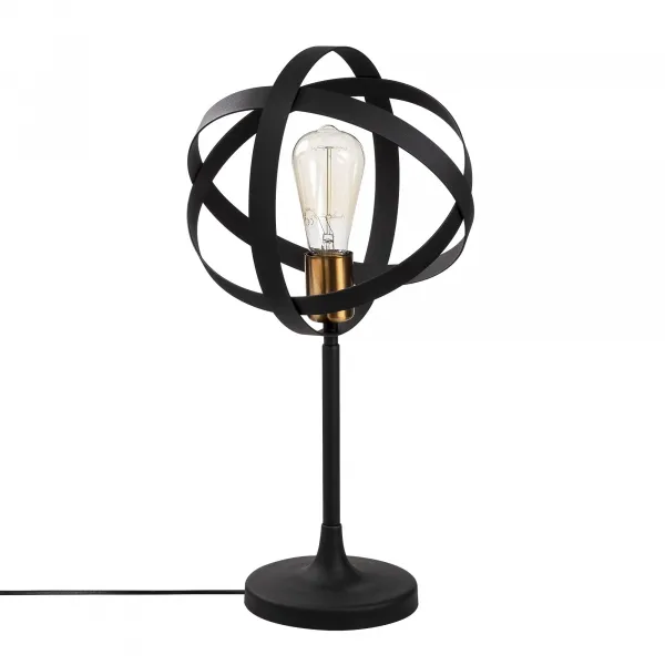 ASIR GEZEGEN stolová lampa zlatá čierna