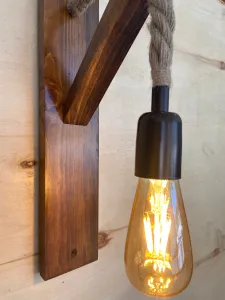 Opviq Nástenná lampa Aplik II hnedá