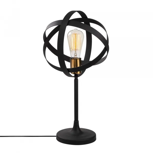 ASIR GEZEGEN stolová lampa zlatá čierna