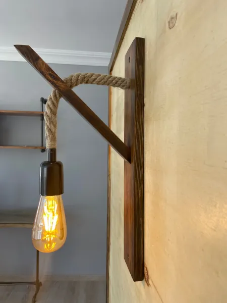 Opviq Nástenná lampa Aplik II hnedá