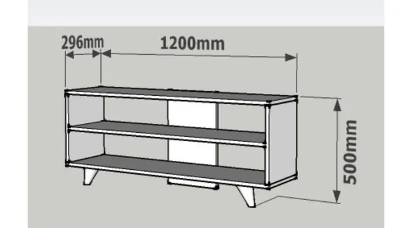 Kalune Design TV stolek ONE 120 cm bílý