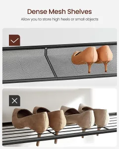 SONGMICS Stojan na topánky Lorado 93 cm hnedý