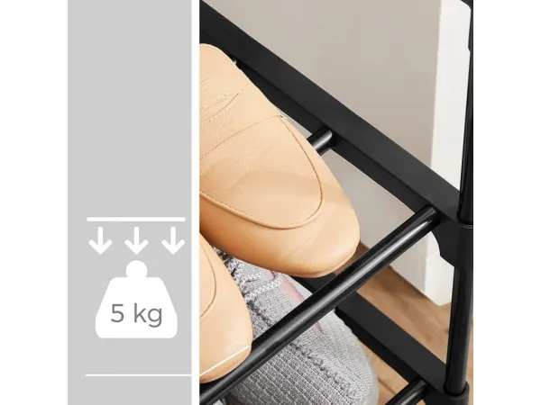 SONGMICS Botník Rezula 55 cm čierny