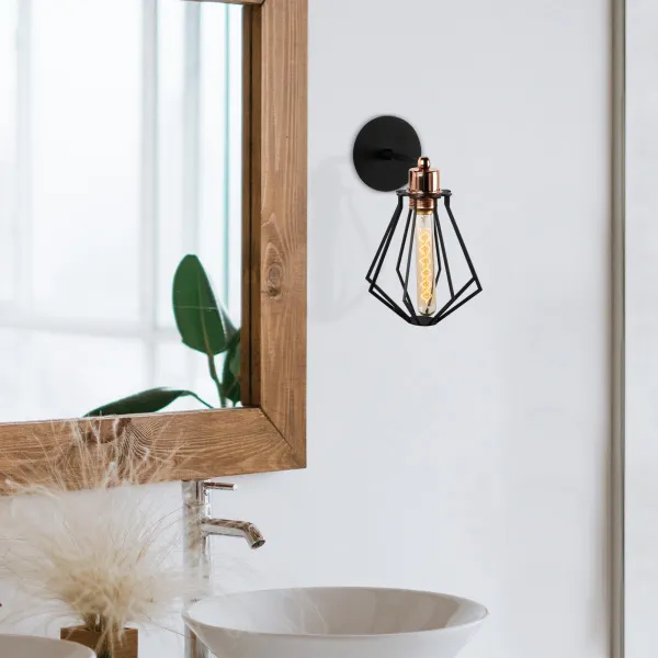 Opviq Nástenná lampa Oylat I čierna