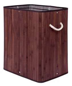 Bambusový kôš na bielizeň s vekom 100L wenge