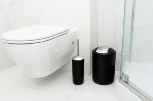 Sada 6 kúpeľňových doplnkov Flores black