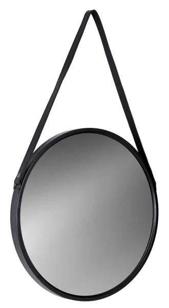 Kapitánske okrúhle zrkadlo na popruhu Mirage 60 cm čierne