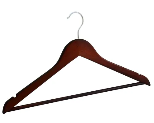 Šatníková vešiaková súprava RONDO 100 ks tmavohnedé drevo