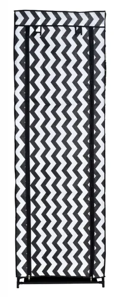 Textilná skrinka na topánky Lea - zebra