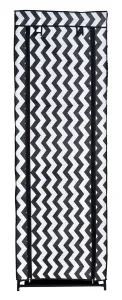 Textilná skrinka na topánky Lea - zebra