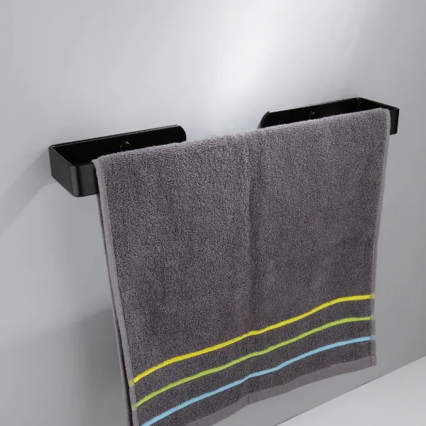 Kovový nástenný vešiak Kasos 40 cm čierny loft