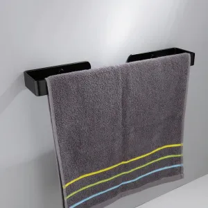Kovový nástenný vešiak Kasos 40 cm čierny loft