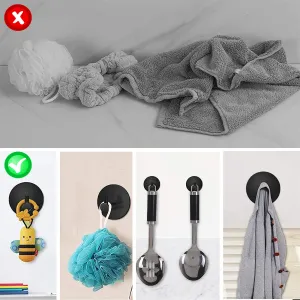 Sada 4 podkrovných vešiakov Tavas black