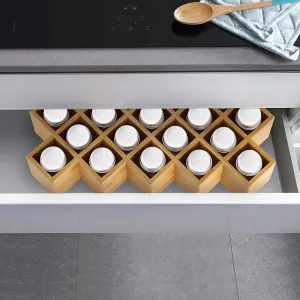 KOCHEN bambusový stojan na korenie 18 pohárov