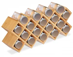 KOCHEN bambusový stojan na korenie 18 pohárov