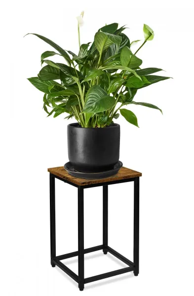 TZB Stojan na kvety Loft Arben 40 cm čierny/dub