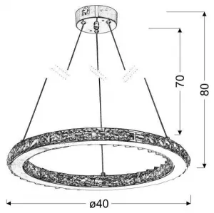 Závesné svietidlo LORDS LED Candellux