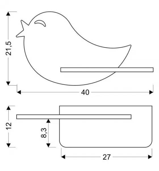 Detská lampička BIRD LED Candellux