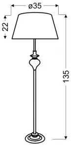 Stojacia lampa PRIMA Candellux