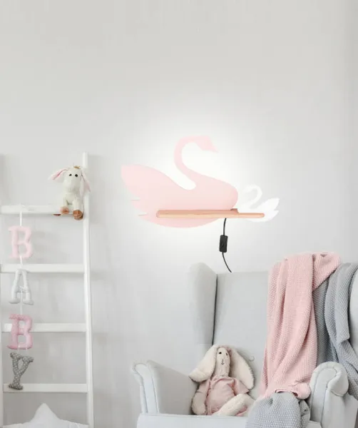 Detská nástenná lampička SWAN LED Candellux