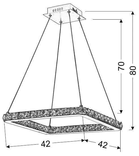Závesné svietidlo LORDS LED Candellux