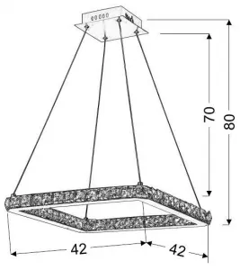 Závesné svietidlo LORDS LED Candellux