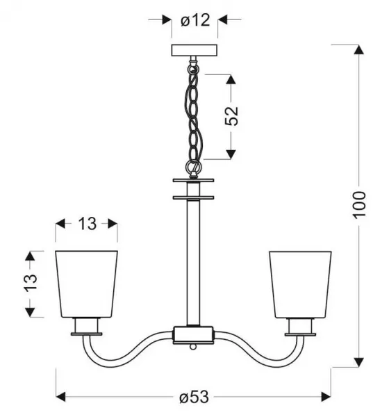 Závesná lampa SCHUBERT Candellux