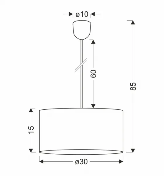 Závesná lampa ECOLINE 1xE27 Candellux